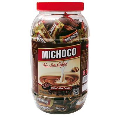 Kẹo cứng Michoco sữa cà phê hũ nhựa 600 gam