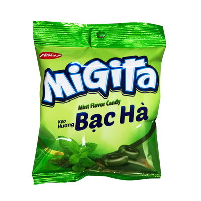 Kẹo cứng Migita Bạc Hà túi 70 gam