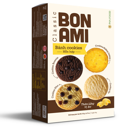 Bánh Cookies hỗn hợp Bon Ami Classic 192 gam
