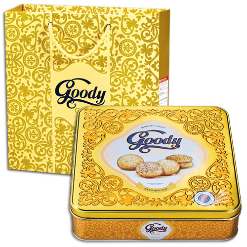 Bánh hỗn hợp hộp thiếc Goody Gold 450 gam