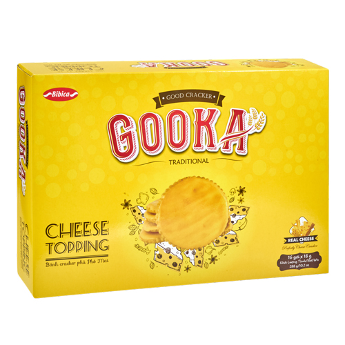 Bánh Gooka Cracker phủ Phô mai 288 gam