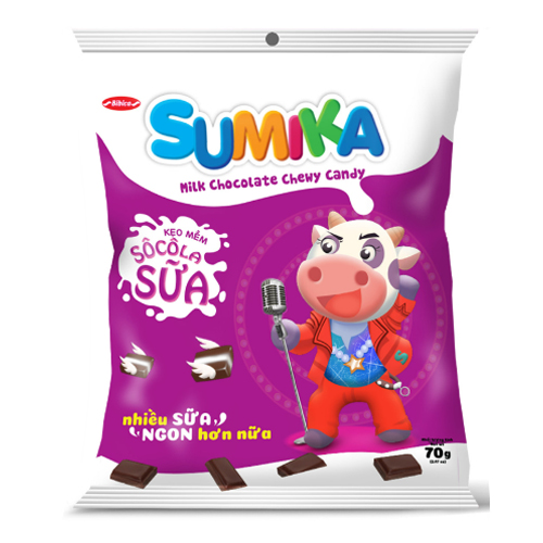 Kẹo Sumika Sữa dâu túi 70 gam
